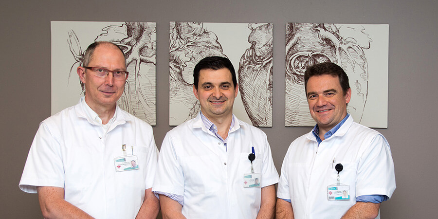 Dr. Christiaan Van Kerrebroeck, dr. Matteo Pettinari en  dr. Herbert Gutermann